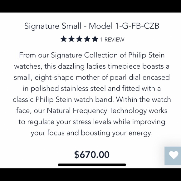 Philip Stein Signature Watch - Picture 4 of 10